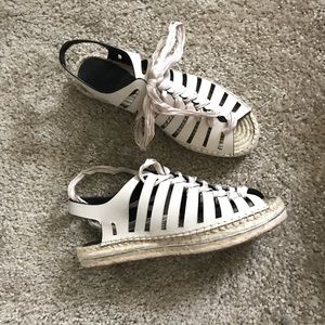 Rebecca minkoff espadrille platform sandals